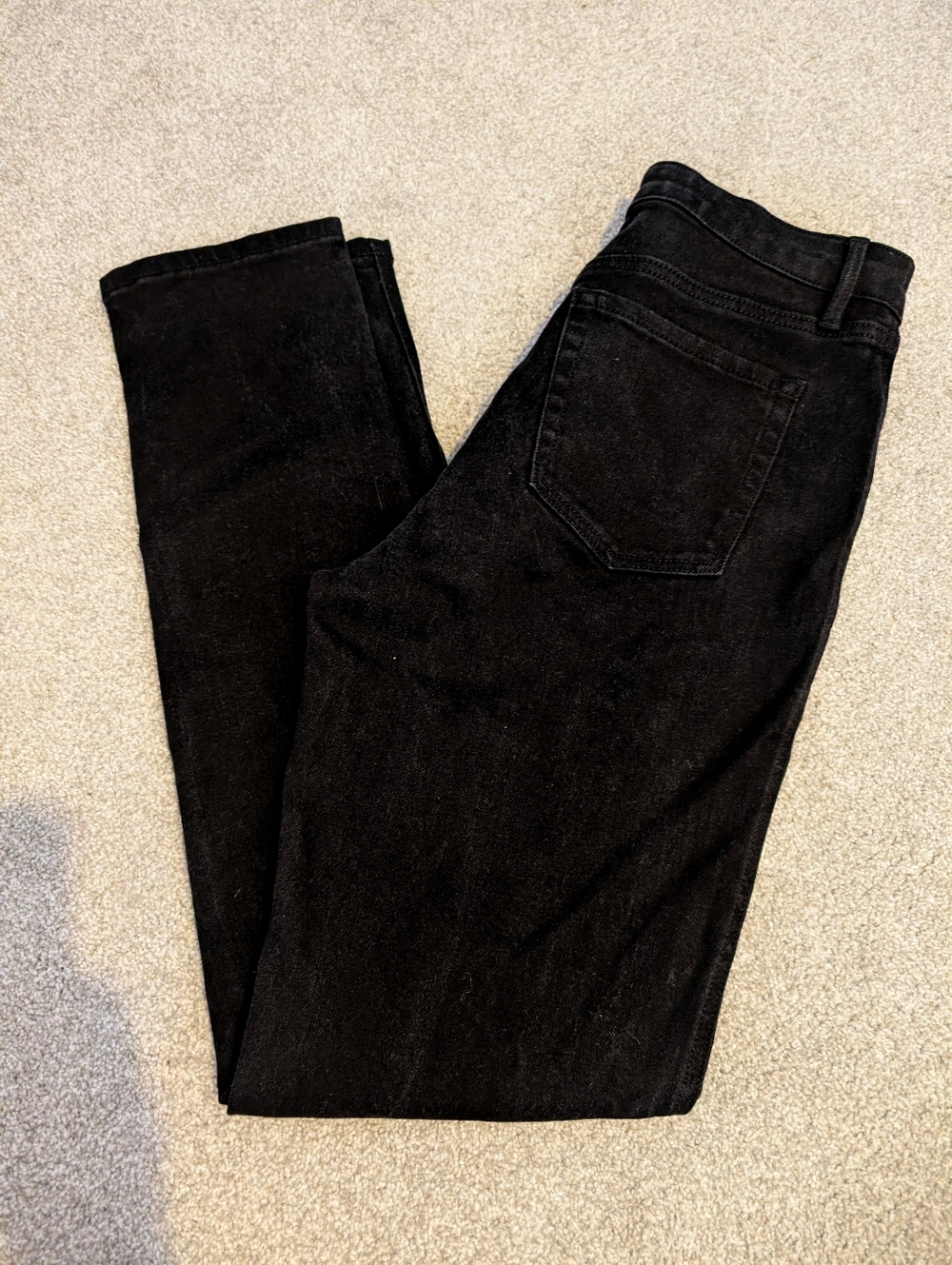 Reitmans Black Straight Slim Leg Stretch Jeans Size 29 Tall